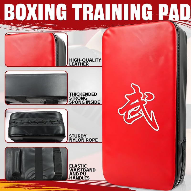 5 PCS Taekwondo Sparring Gear Set Martial Arts Training Equipment Set for Beginners Including Punching Mitts，kick pad，and Boxing pad.Suitable for Teenagers.