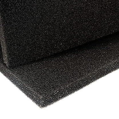 Aquarium Filter Sponge Large Pad 30 PPI 23x12x2 inch | Cut-to-fit Foam Course for Fish Pong, Fish Tank