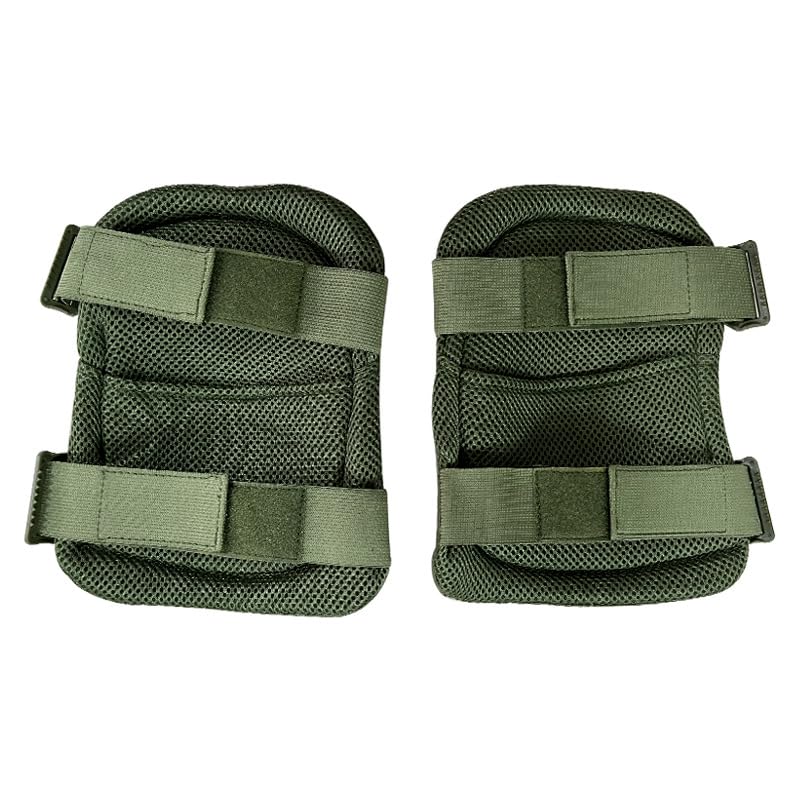 Military Tactical Knee Pad Elbow Pad Set Airsoft Knee Elbow Protective Pads Combat Paintball Skate Outdoor Sports Safety Guard Gear (Green-Set of 4, M-for Adult) - style: Green, Set of 4