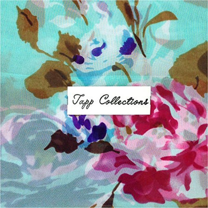 Tapp Collections™ Fashionable Soft Chiffon Scarf - color: Floral / Cream Yellow