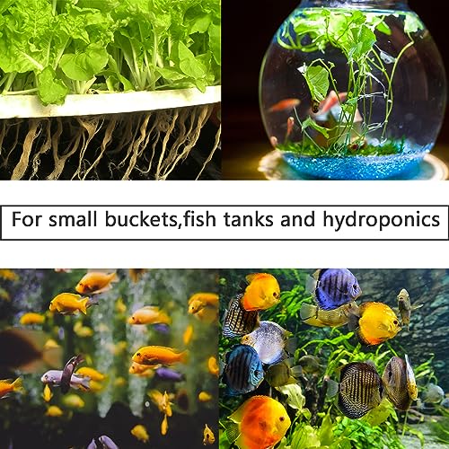 AQUANEAT Aquarium Air Stones 0.6 inch 12Pack, Bubble Stone, Fish Tank Airstones, Aerator Stone Bubble Diffuser, Air Pump Accessories for Aquariums, Fish Tanks, and Hydroponics - size: 0.6 inch