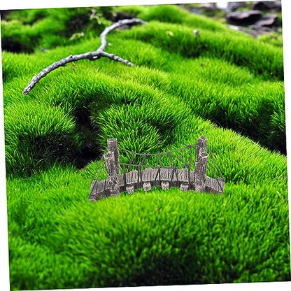 STOBOK 2pcs Mini Fairy Bridge Statue for DIY Landscaping Decor Resin Bridge Shape for Bonsai Aquarium and Home Decor