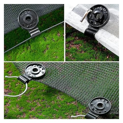 Versatile 220pc Sun Shade Net Cloth Plastic Clips Sturdy Heavy Duty Lock Grip Fix Clamp Hook