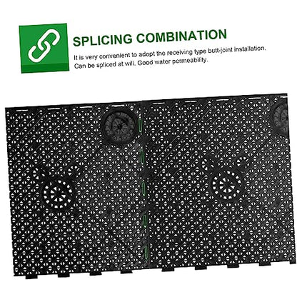 20Pcs PVC Bottom Plate for Fish Tank Black Clapboard Aquarium Divider with Excellent Water Permeability and Easy Installation
