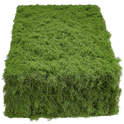 INFUNLY Artificial Moss Mat 19.7 * 78.7inches Green Moss Table Runner Fake Mossy Sheet Roll Waterproof Grass Carpet Blanket Christmas Fake Mossy Table Runner for DIY Fairy Garden Floral Wedding Decor