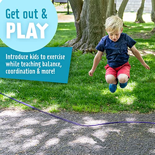 Just Jump It 16' Foot Jump Rope 2 Pack - Long Jump Ropes for Double Dutch - Outdoor Jump Ropes for Kids and Adults to Play Family Games & Exercise - color: Red Confetti