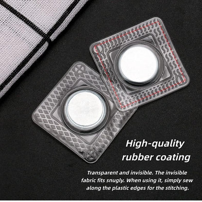 LOLUTIY 20 Pairs Sew in Magnets, 1.18 in Magnetic Snaps Buttons for Purses, PVC Invisible Magnetic Fastener for Bag Lining, Pocket Flap, Clothing Lining