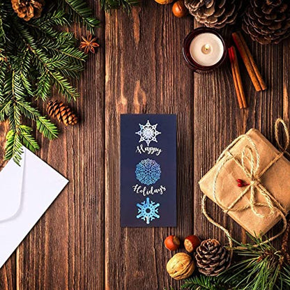 BEST PAPER GREETINGS Money Envelopes for Cash Gifts - 36 Pack, 3.6 x 7.25 Inch, Snowflake Winter Designs - Money Card Holder - style: Snowflake Winter