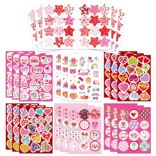 357 PCS Valentines Day Stickers, Love Heart Stickers for Kids - style: Valentines Day Stickers