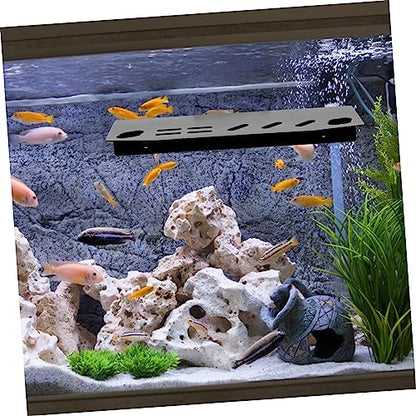 HANABASS Aquarium Tool Organizer Holder for Scissors Tweezers Wall-Mounted Storage Rack for Aquatic Plant Maintenance Efficient Fish Tank Tool Management