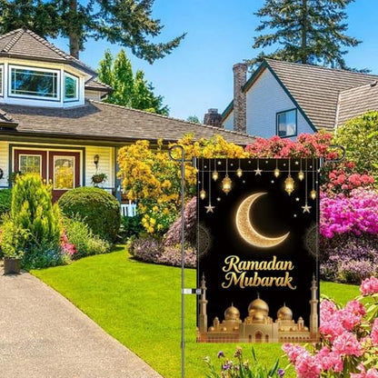 Ramadan Mubarak Garden Flag 12X18 Inch Double Sided - color: E1