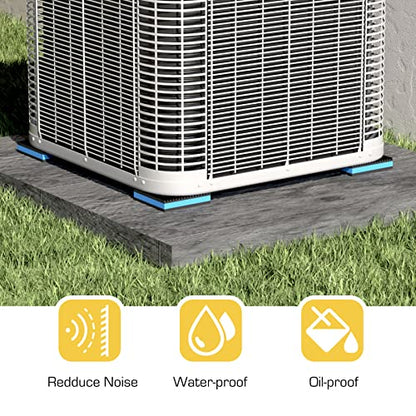 4 Pack Rubber Anti Vibration Pads,4 x 4 x 7/8 inches Heavy Duty EVA Isolation Mats for Air Conditioner,HVAC System,Compressors,Washer and Dryer - size: 4 x 4 x 7/8 inches