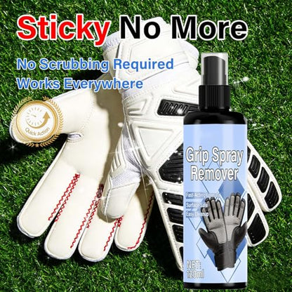 Grip Spray Remover, with Fast Acting Formula, 120ml, Sports Glove Cleaner, Soccer Glove Maintenance, Maintains Optimal Grip, for Soccer, Baseball, Batting, and Field Sports