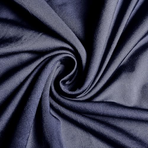 Muslim Hoodie Abaya Islamic Prayer Jilbab Maxi Robe with Inner Cap | Two-layer Cap, Prayer Abaya, Large Style - color: Dark Blue