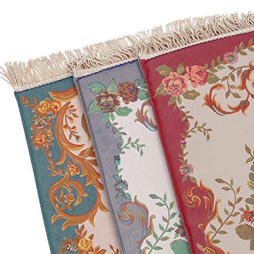 Memory Foam Area Rug & Runners (Prayer Rug) (Gray-Patterned)