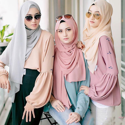 Women Under Scarf Hat Hijab Undercap Islamic Muslim Under Scarf Hijab Cap with Tie-Back Closure - color: Black+beige(2pcs)