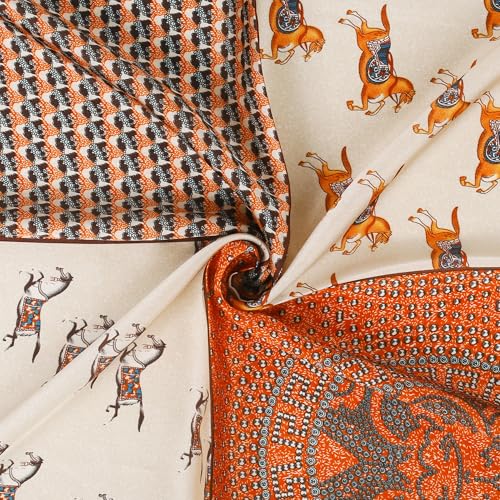 27" Head Scarf Like Satin Silk for Women,Hair Scarves Bandana,Headband Silk Feeling for Hair Wrap - color: Golden Brown