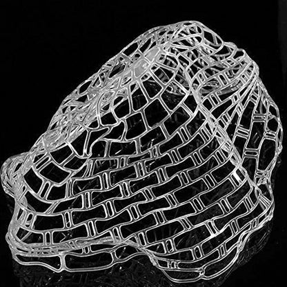 Transparent Rubber Fishing Net, Fly Fishing Landing Net Replacement Netting for Freshwater Saltwater Fishing, Soft Rubber Mesh Safe Catch and Release Fish - size: l - 47 inch