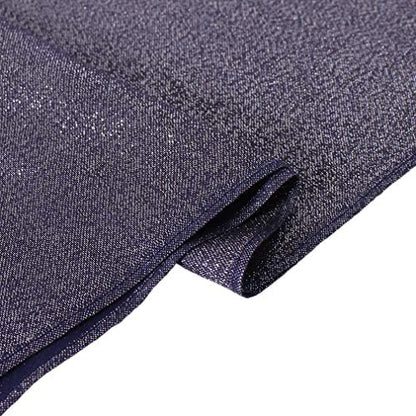 LMVERNA Women's Sparkling Metallic Soft Pashmina Shawls and Wraps Scarf in Solid Colors - color: Navy-silver
