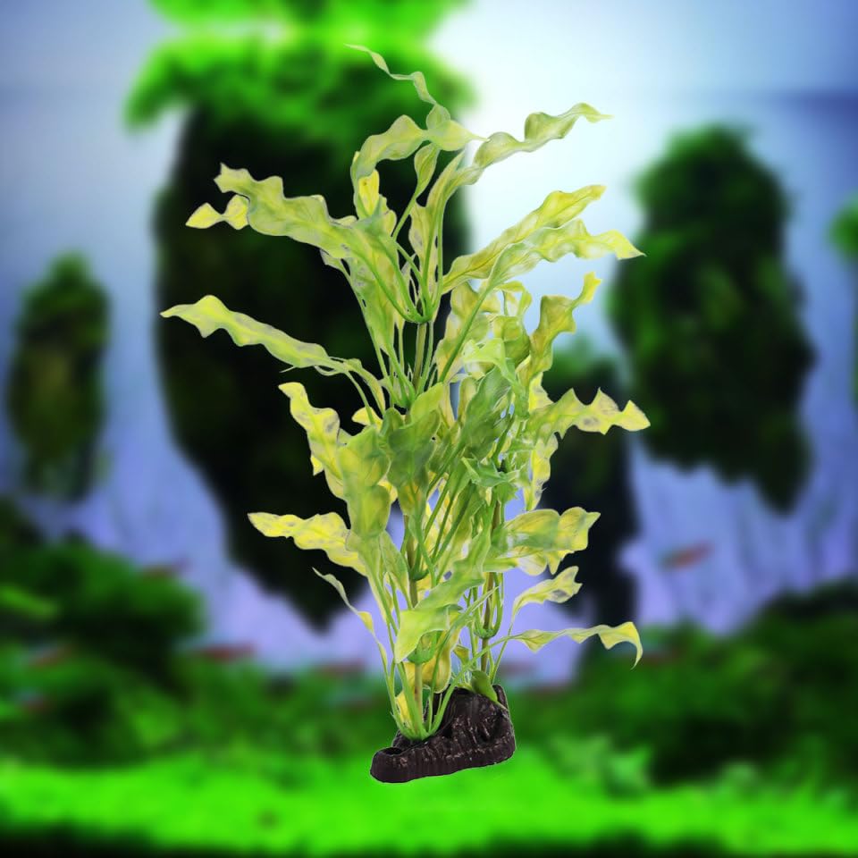 POPETPOP Aquarium Plants - Fish Tank Plant Aquarium Decorations Artificial Kelp Aquatic Plants Plastic Plants for Fish Tank Decorations