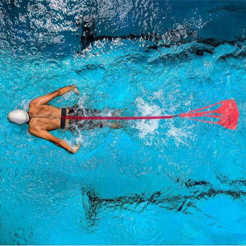 Swimming Resistance Training Set - Aquatic Resistance Belt, Swim Parachute, Pool Trainer Set - style: B