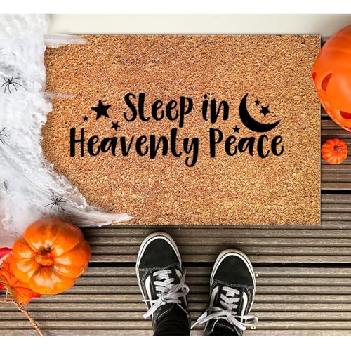 Sleep in Heavenly Peace Coir Mat Rug Farmhouse Inspirational Positive Durable Coir Non Slip Mat for Garage Patio High Traffic Areas 16x24in - color: Style-19, size: 2' x 1'4" (Rectangular)