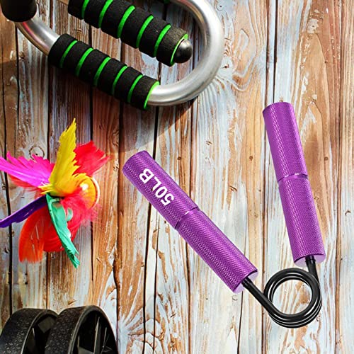 Adjustable Grip Strengthener for Enhanced Hand and Arm Training - Maximize Your Strength - color: Violet 50lb