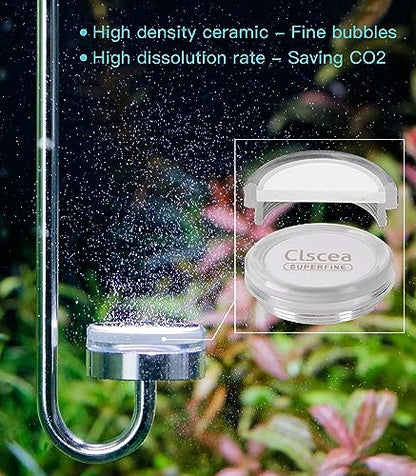 Stainless Steel CO2 Diffuser Ceramic Replacement, Universal for 25cm,35cm 40cm Diffuser, L 1pcs - size: Disc L 1 pcs