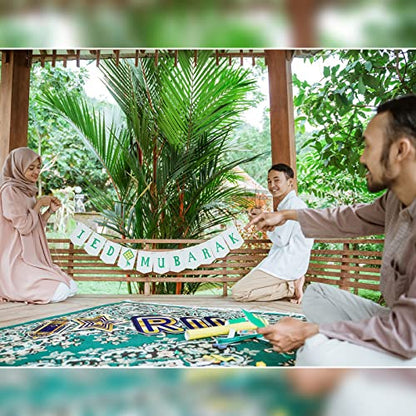14 Sets Eid Mubarak Yard Sign Ramadan Yard decor Moon Lantern Star Outdoor Lawn Decorations Islamic Celebration Sign with Stake for Eid Mubarak Party Supplies, 12 x 14 In, 14 x 14 In, Single Sided