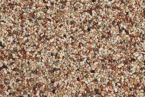 Betanu Aquarium Sand Light Natural Gravel 3-5mm 2L Aquascaping | Bright substrate for aquascaping and planted nano - size: M,2Lx1pk