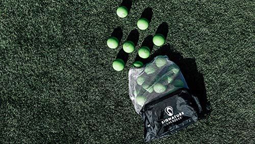 Signature Lacrosse Ball Set - Packs of 2, 4, 8, 12, and 100 - No Chemical Smell Massage Balls, Myofascial Release Tools, Back Roller, Muscle Knot Remover - color: White, size: 12 Balls