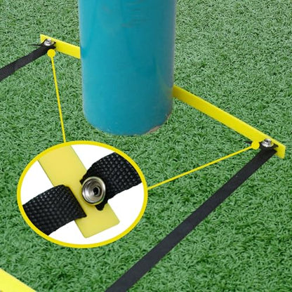 20ft Adjustable Agility Ladder with Carry Bag Training Equipment for Footwork Drills | Football Training Equipment & Speed Ladder for Soccer, Basketball – Fitness Feet Training