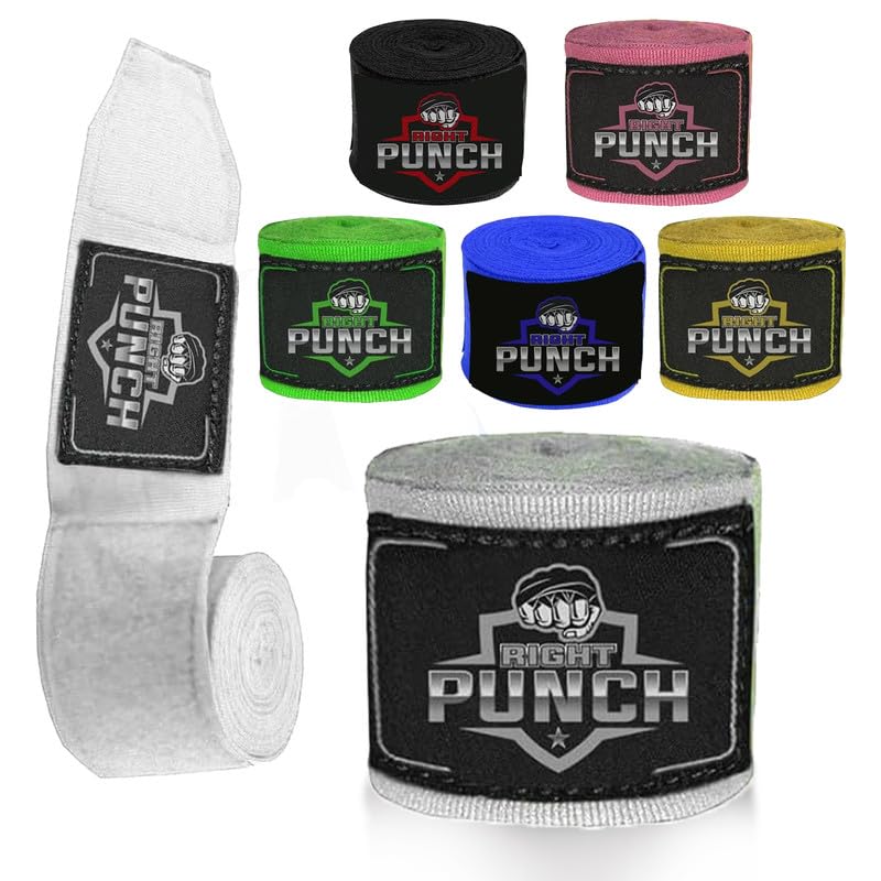 ProShield Boxing Wraps| 180-Inch Bandages| Boxing Hand Wraps Protection for Muay Thai MMA and Kickboxing - color: White, size: 157"