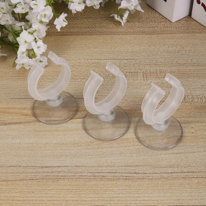 minkissy Aquarium Fixed Clip 6 Pack Water Pipe Fixing Clip with Suction Cup for Fish Tank Inlet Outlet Tubing Water Holder Clamp for Small Aquarium Accessories 1.77 X 1.45 X 1.45 in - size: Size 3