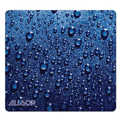 Allsop Mouse Pad, Raindrop - Blue (30182), 8.5 x 8 - style: Raindrop, Blue