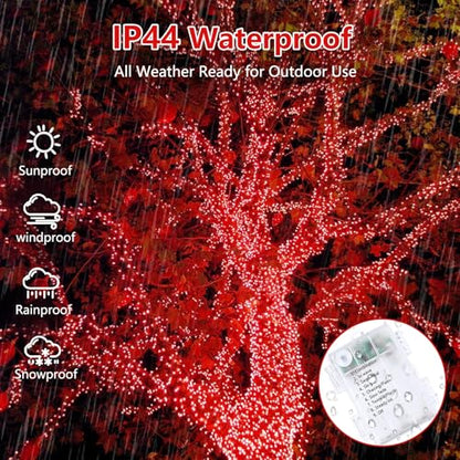 2 Pack 200 LED Battery Operated String Lights, Twinkle Fairy Lights Red - color: Red, size: 2PK(100LED)