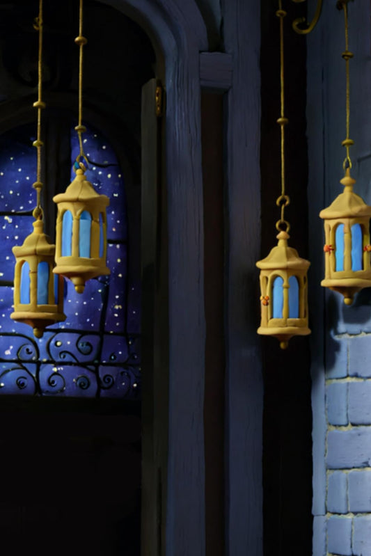 Islamic Notebook / Journal/ Diary/ Planner 120 Lined Pages 6x9inch ( Islamic Lanterns - FAWANIS 4 ): Gift for Muslims and Muslimas for Ramadan, Eid, Hadj and Umra