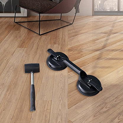 FCHO Glass Suction Cup Heavy Duty Lifter for Glass Dent Repair 2 Pack Black | Heavy Duty Aluminum Glass Suction Cup, Aluminum Handle With Hooks, For Large Glass Tile Moving, Lifting Panel Dent Fixing Rep - color: Black