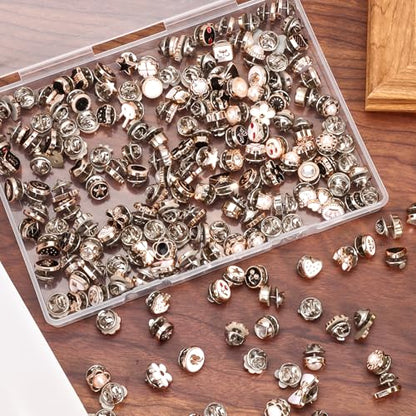 194pcs Pearl Brooch Buttons, No Sew Instant Removable Reusable Cover Up Buttons Pins, Rhinestone Brooch Pins for Women Fashion, Replacement Safety Button for Pant Waist Shirt Dress Sweaters Coat Shawl