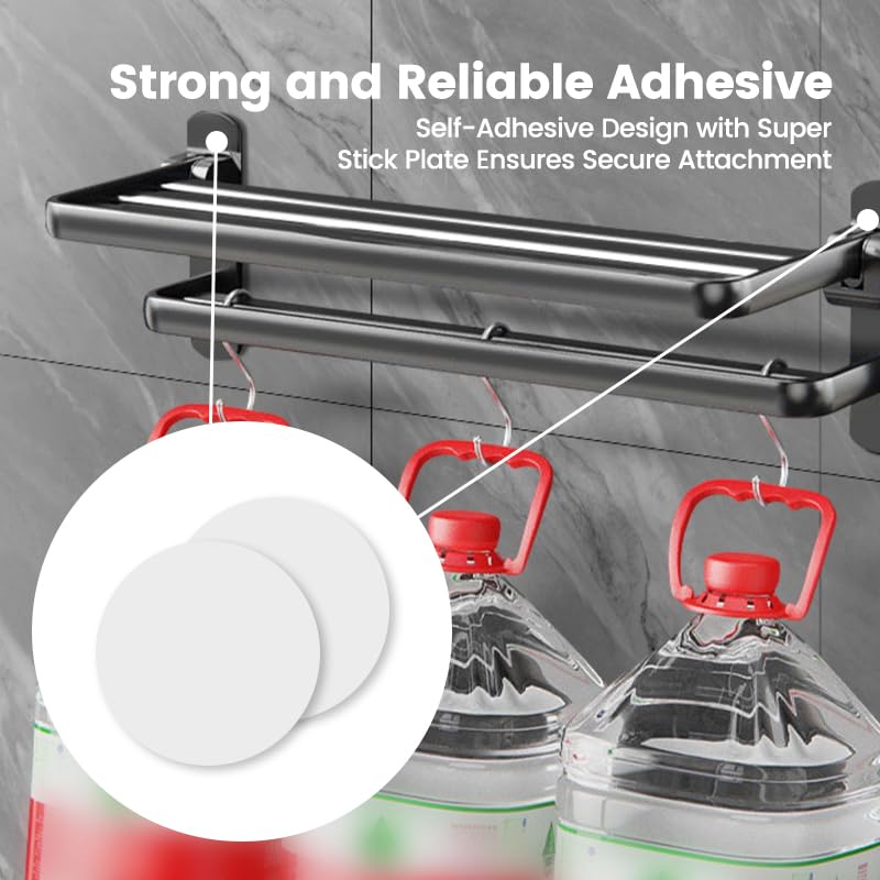 8 Pcs Adhesive Disk for Suction Cup Shower Suction Cup Adhesive Sticker Discs 80mm Circular Plastic Mounting Pads Heat Resistant Double-Sided Stickers Suction Items Coated Stick Pad Holder