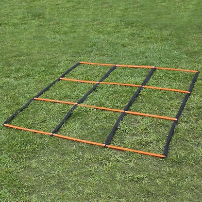 Multifunctional 9 Grids Agility Ladder for Sports Training Fitness and Footworks Drill Agility Train Ladder Enduring - color: Green