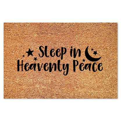 Sleep in Heavenly Peace Coir Mat Rug Farmhouse Inspirational Positive Durable Coir Non Slip Mat for Garage Patio High Traffic Areas 16x24in - color: Style-19, size: 2' x 1'4" (Rectangular)