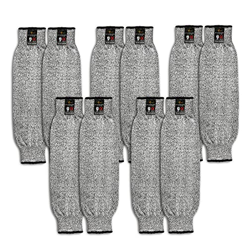 Evridwear Protective Arm Sleeves Cut Resistant Farmers Sleeves for Men Work, Gardening, Farming, Arm Protectors for Thin Skin and Bruising (Small, No Thumb Hole) 5 Pairs - color: No Thumb Hole 5 Pairs, size: Small