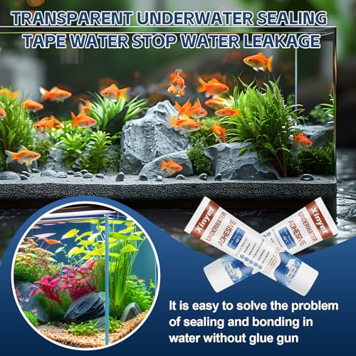 120ml Aquarium Silicone Sealant Clear, Underwater Sealant | Strong Adhesion Fish Tank Sealant for Fish Tank,Swimming Pools,Spa Pools,Underwater Equipment