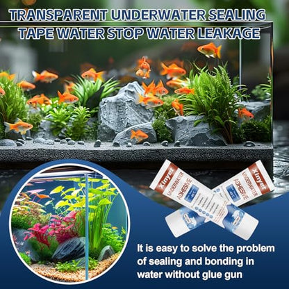 120ml Aquarium Silicone Sealant Clear, Underwater Sealant | Strong Adhesion Fish Tank Sealant for Fish Tank,Swimming Pools,Spa Pools,Underwater Equipment