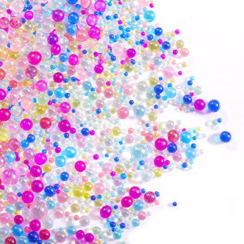 3D Colorful Nail Caviar Beads Nail Art Micro Bubble Pixie Beads 50G - color: 50G Colorful Bubble Beads