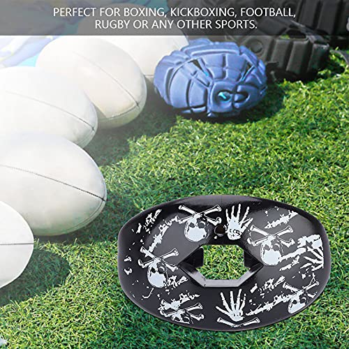 Mouthguard, Sports Teeth Protector for Boxing and Football ¨C 4 Colors Food Grade Silicone (Skeleton Pattern)