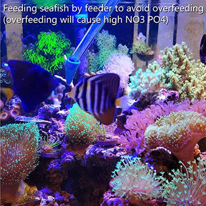 Aquarium Choice Coral Feeder Long Syringe Tube Liquid Fertilizer Feeder SPS HPS Marine Reef Coral Feeder Tool Fish Excreta Cleaner (6 Units 46.5CM/18.3 Inch) - size: 6 units 46.5CM/18.3 Inch