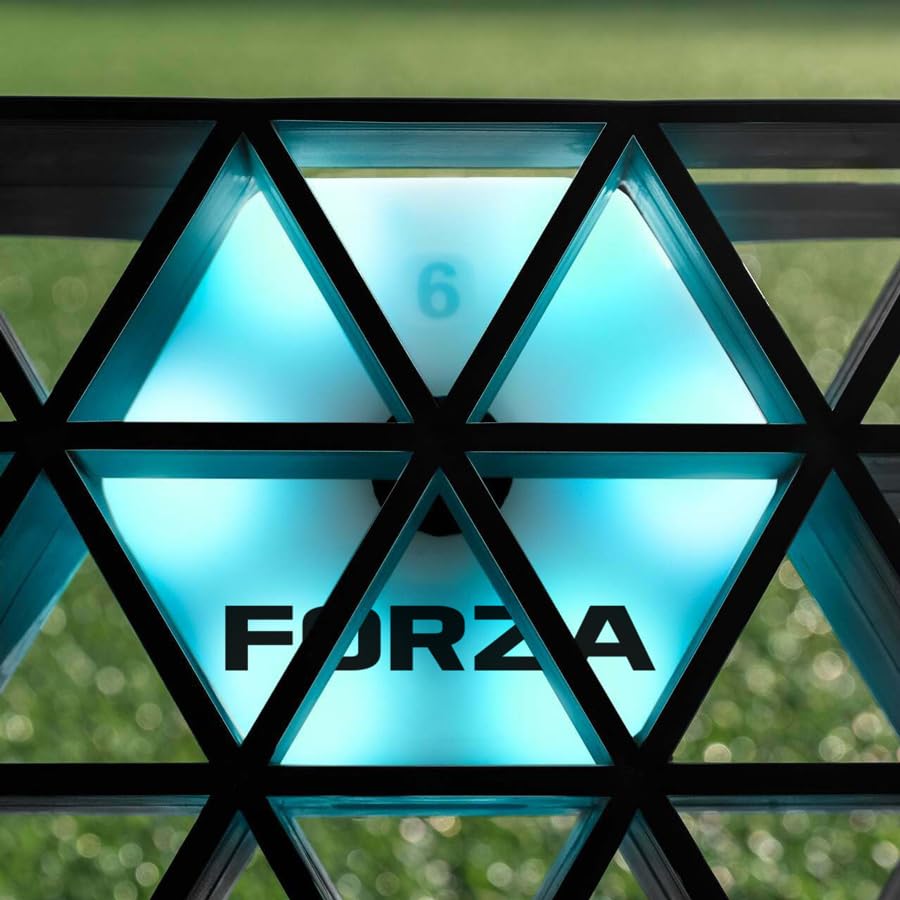 FORZA METIS x RapidFire Interactive Wave Rebound Boards | Reaction Soccer Training Equipment with App-Enabled Lights - Improve Speed, Agility, and Ball Control - size: XL (46In x 12.5In), style: 8x Lights & 6x Boards