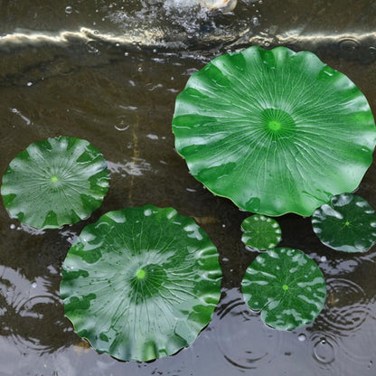 DOITOOL Lily Pads for Ponds Artificial Floating Foam Lotus Leaves, 3PCS Realistic Lily Pads Leaves Artificial Water Ornaments for Pond Pool Aquarium Water Decoration (40X40CM)